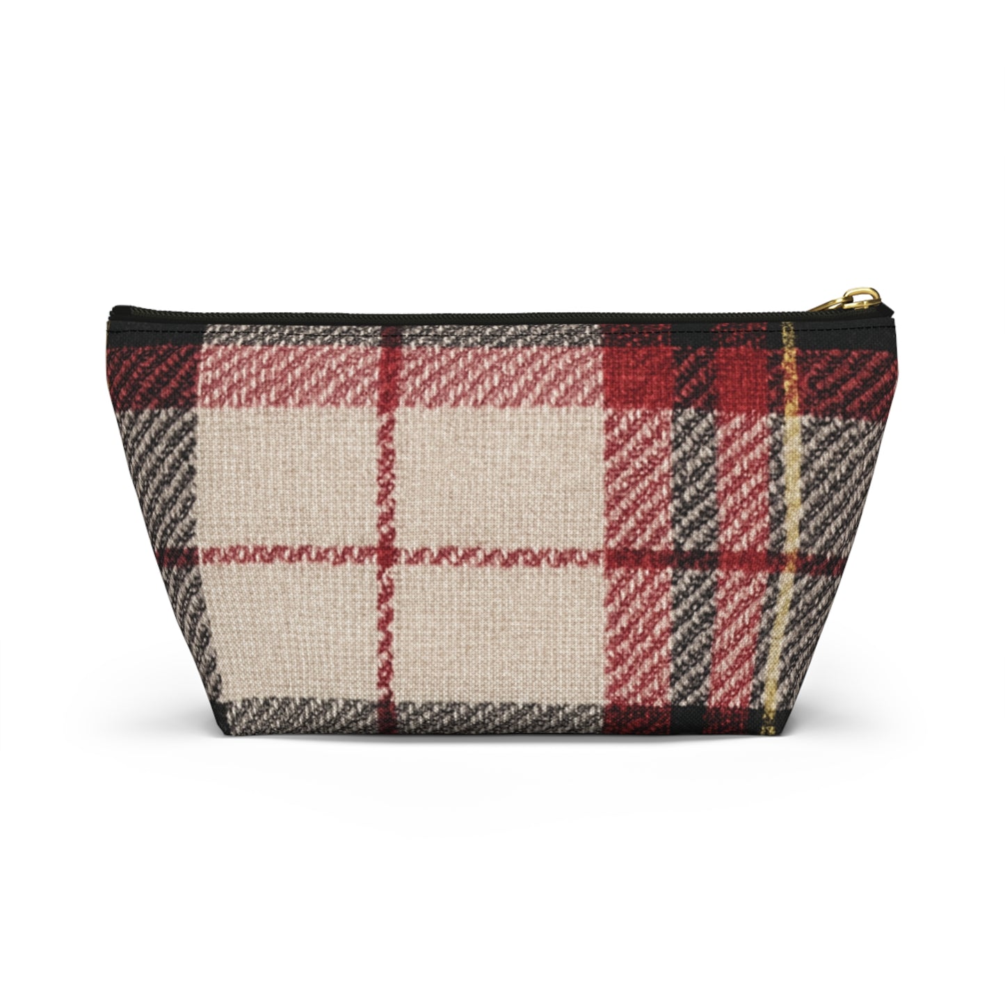 Vintage Plaid Small Bag - Retro Pouch for Organizing, Travel, Makeup, Office