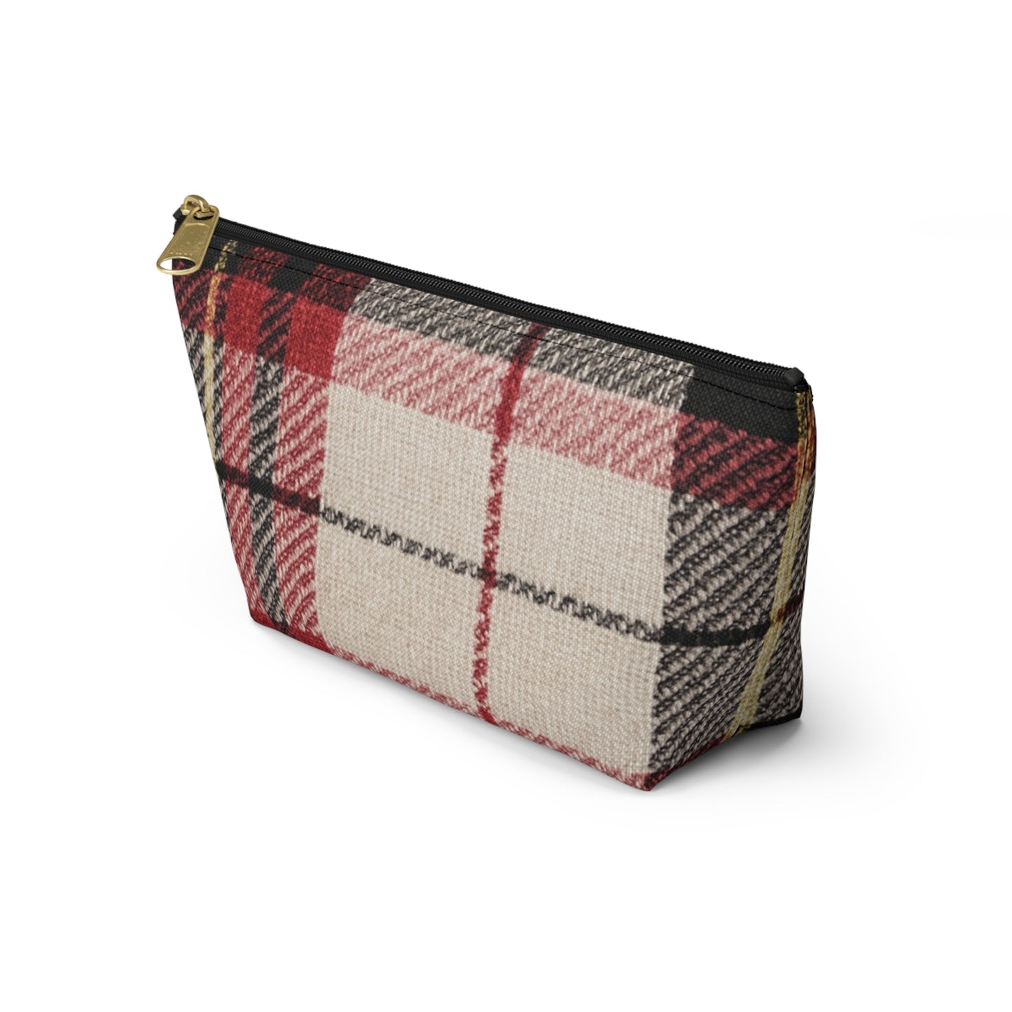 Vintage Plaid Small Bag - Retro Pouch for Organizing, Travel, Makeup, Office