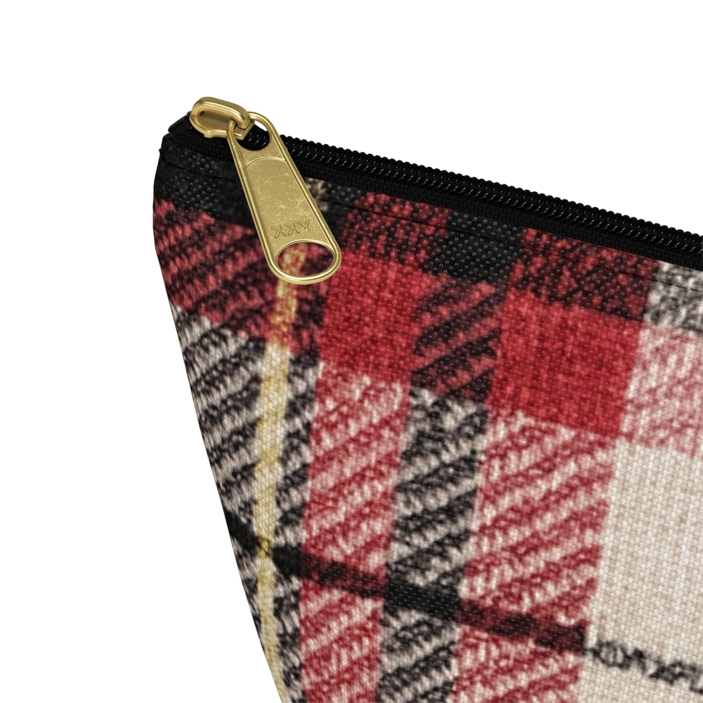 Vintage Plaid Small Bag - Retro Pouch for Organizing, Travel, Makeup, Office