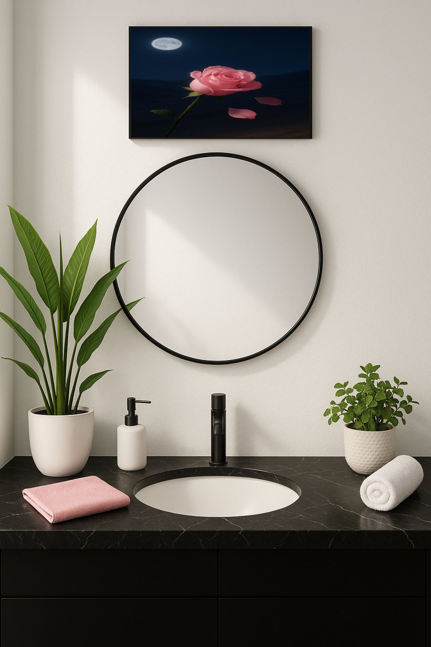 Midnight Rose | Digital Download Wall Art