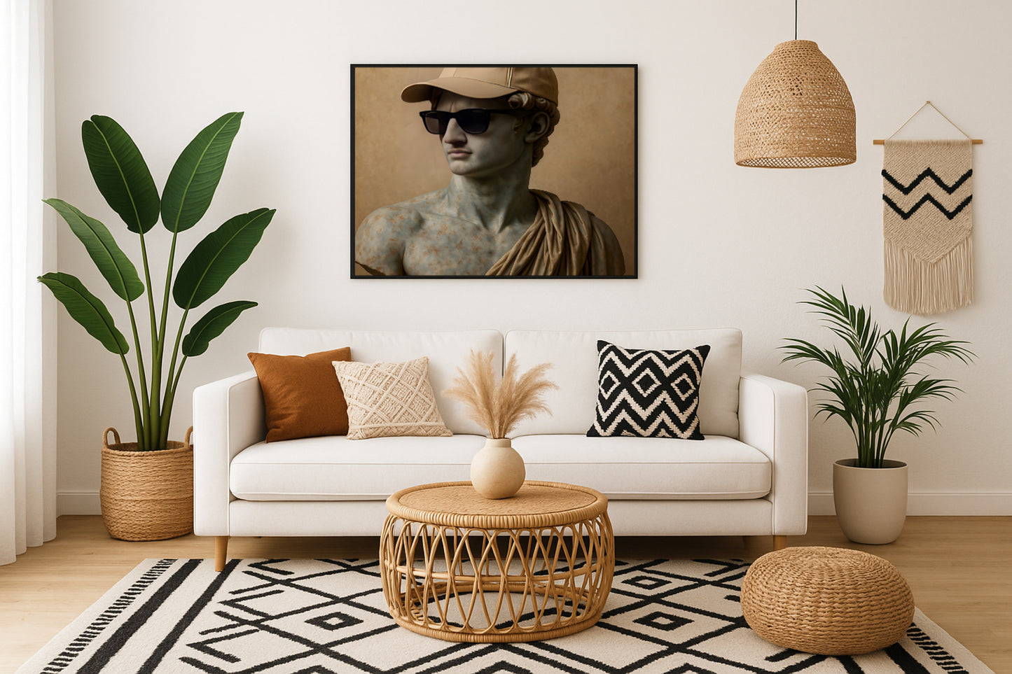One Cool Classical Dude | Classical Statue Wall Art | Digital Download Poster
