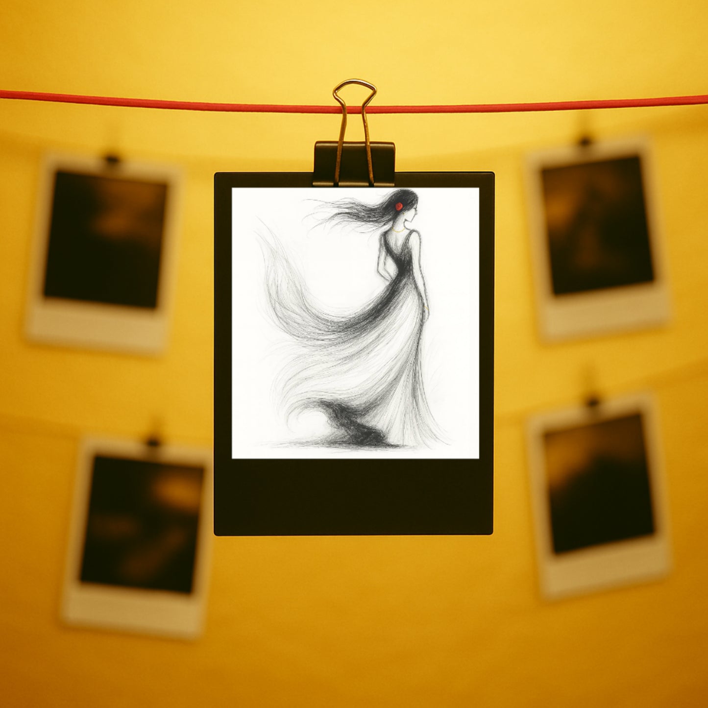 Minimalist Abstract Rose Woman Wall Art – Digital Download