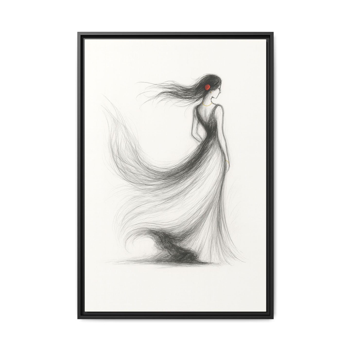 Framed Art Print, Elegant Wall Decor for Home, Gift for Art Lovers, Modern Aesthetic, Minimalist Design