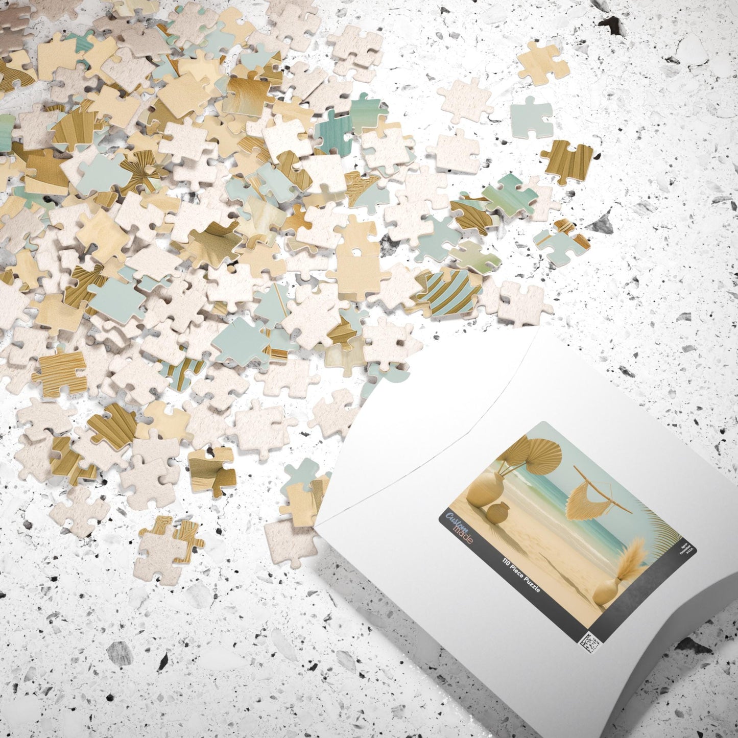 Coastal Serenity Puzzle - Beach Decor, Stress Relief, Family Fun, Gift for Beach Lovers, Relaxation Activity