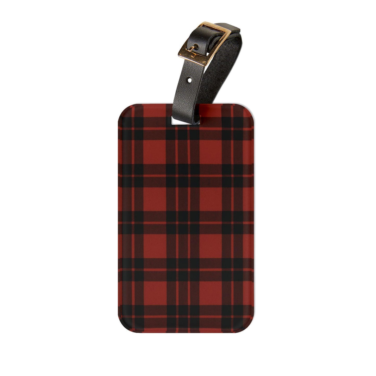 Plaid Luggage Tag - Stylish Travel Accessory, Personalized Baggage Identifier, Perfect for Gifts, Holidays, and Adventures