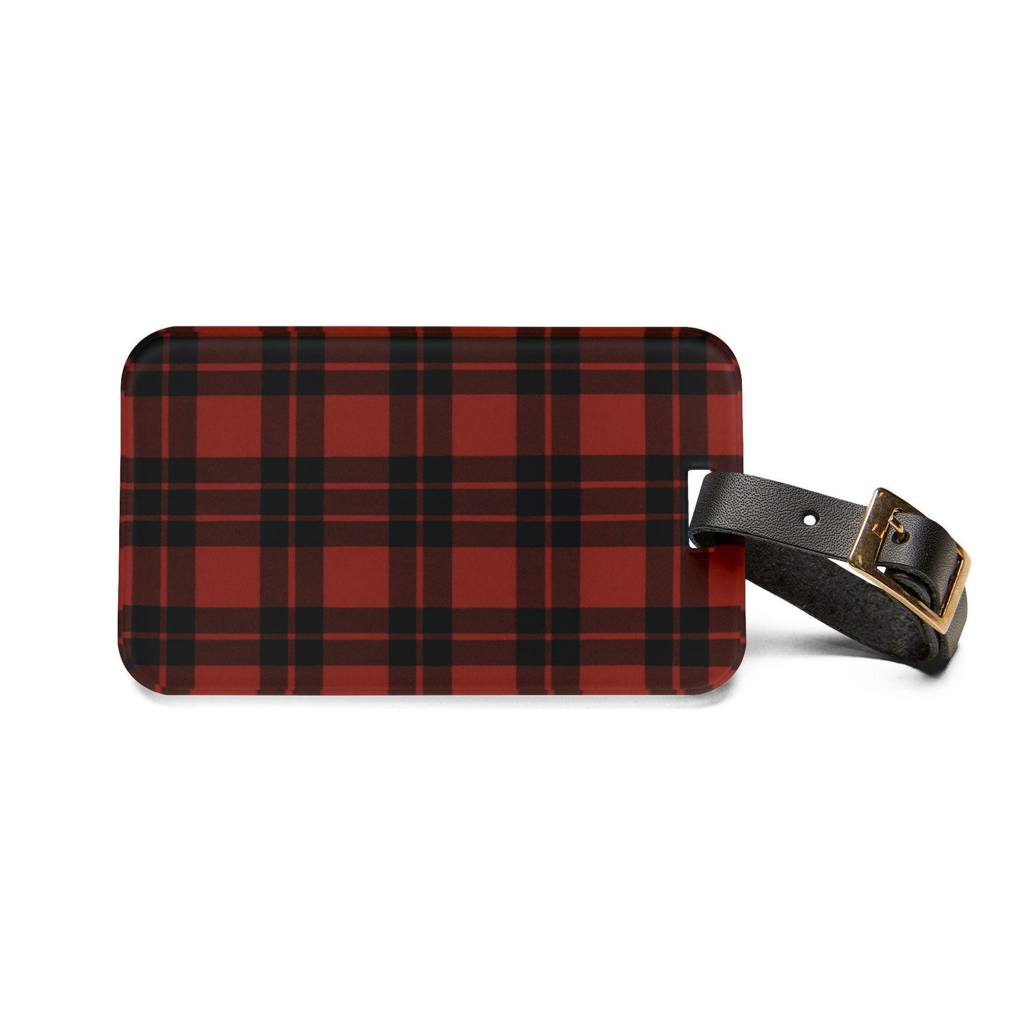 Plaid Luggage Tag - Stylish Travel Accessory, Personalized Baggage Identifier, Perfect for Gifts, Holidays, and Adventures