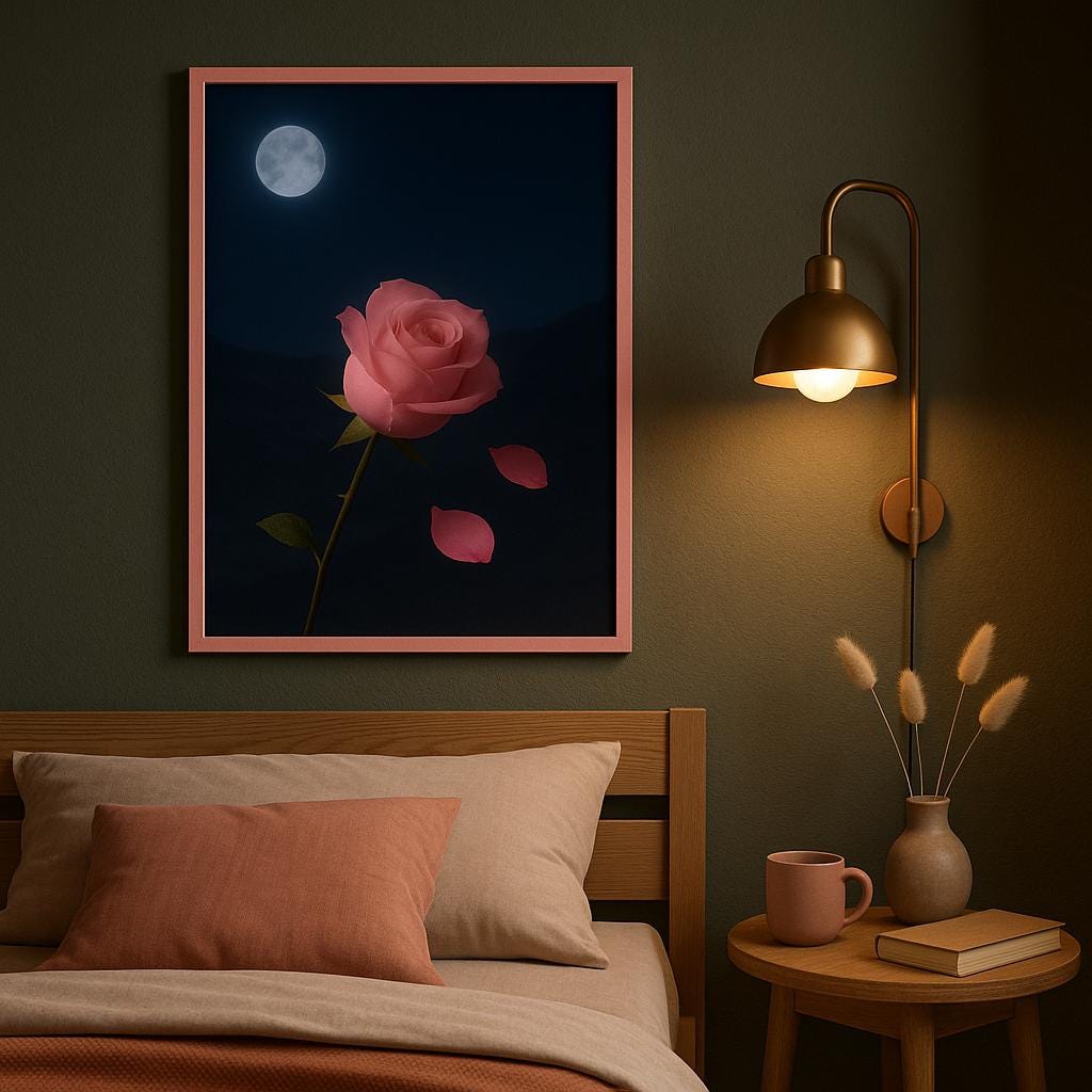 Midnight Rose | Digital Download Wall Art