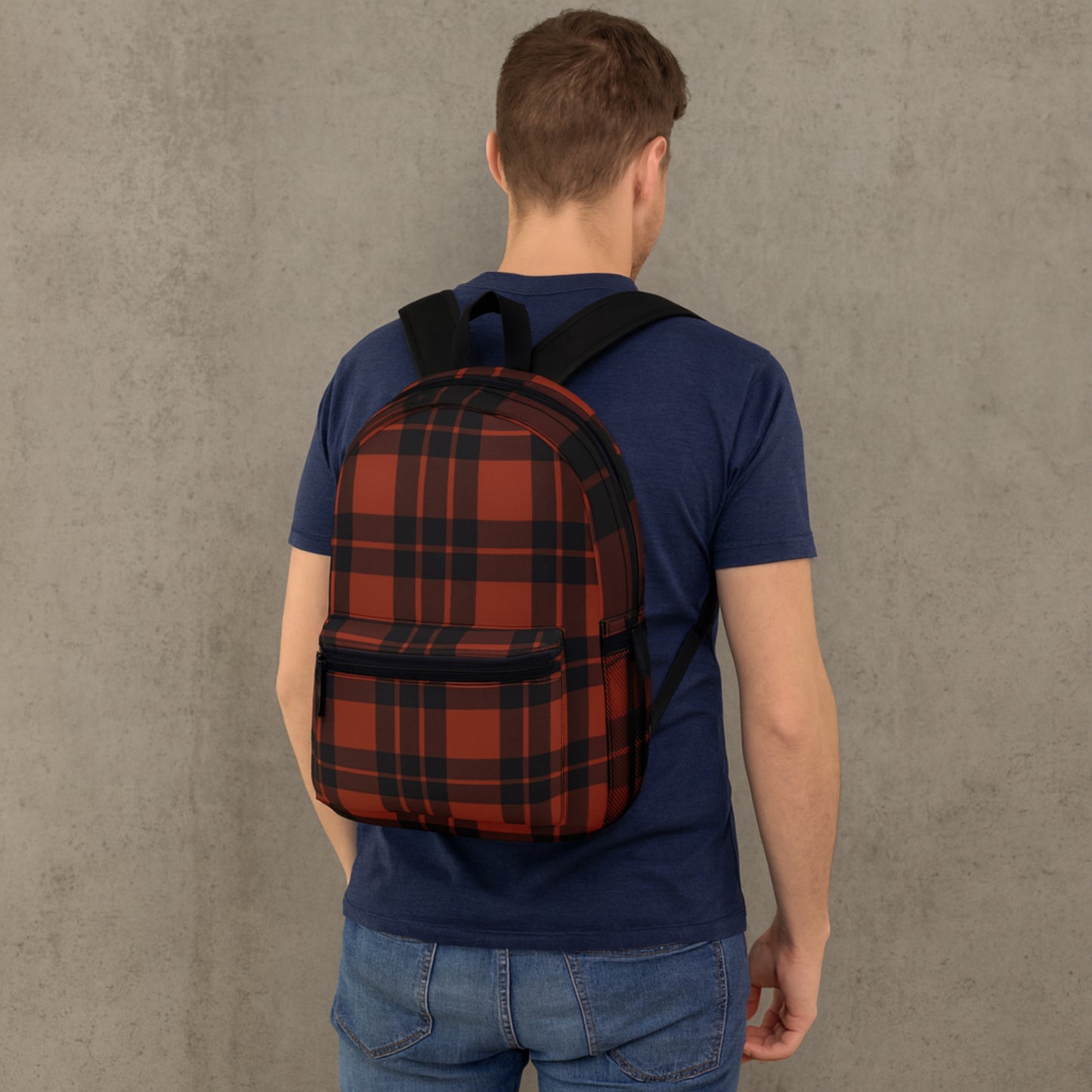 Stylish Plaid Backpack | Durable Everyday Bag for School, Travel & Work