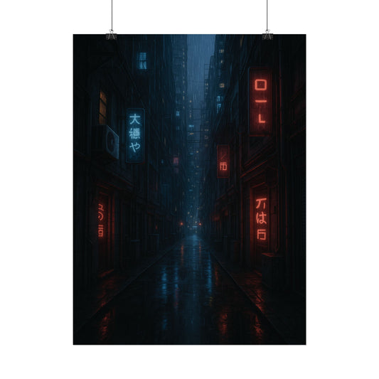 Urban Neon Art Poster – Aesthetic Print Wall Decor