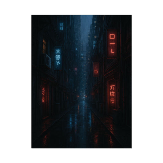 Urban Neon Art Poster – Aesthetic Print Wall Decor