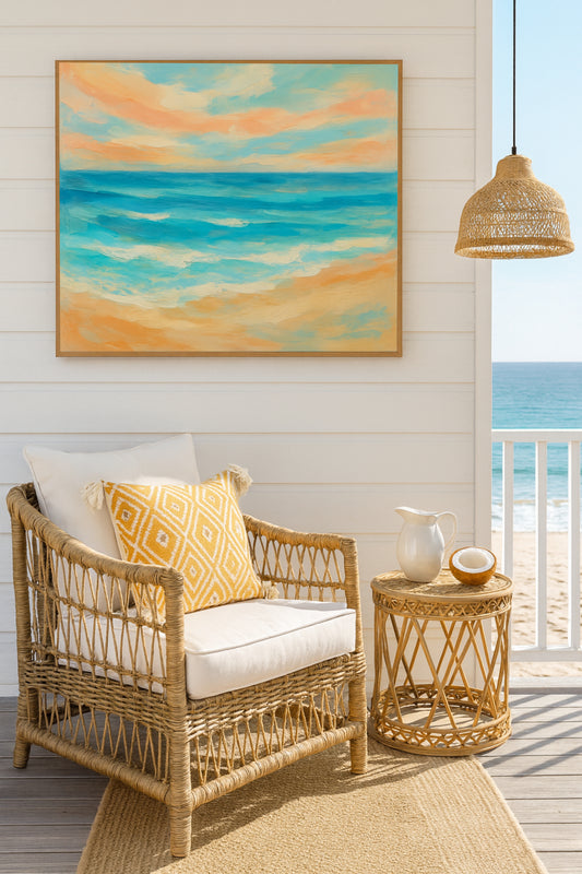 Ocean Inspired Wall Art, Beach Decor, Coastal Home, Framed Ocean Wall Decor, Gallery Wall Decor, Nautical Art