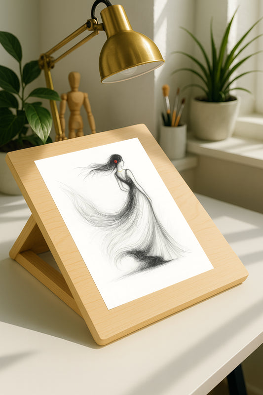 Minimalist Abstract Rose Woman Wall Art – Digital Download