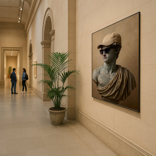 One Cool Classical Dude | Classical Statue Wall Art  | Digital Download Poster