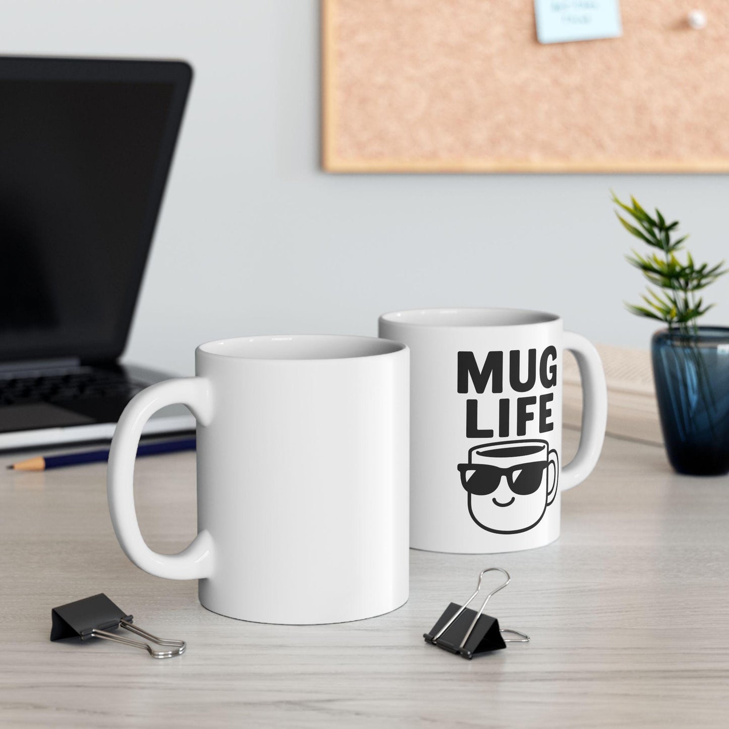 Mug Life Coffee Mug, 11oz Ceramic, Dishwasher & Microwave Safe