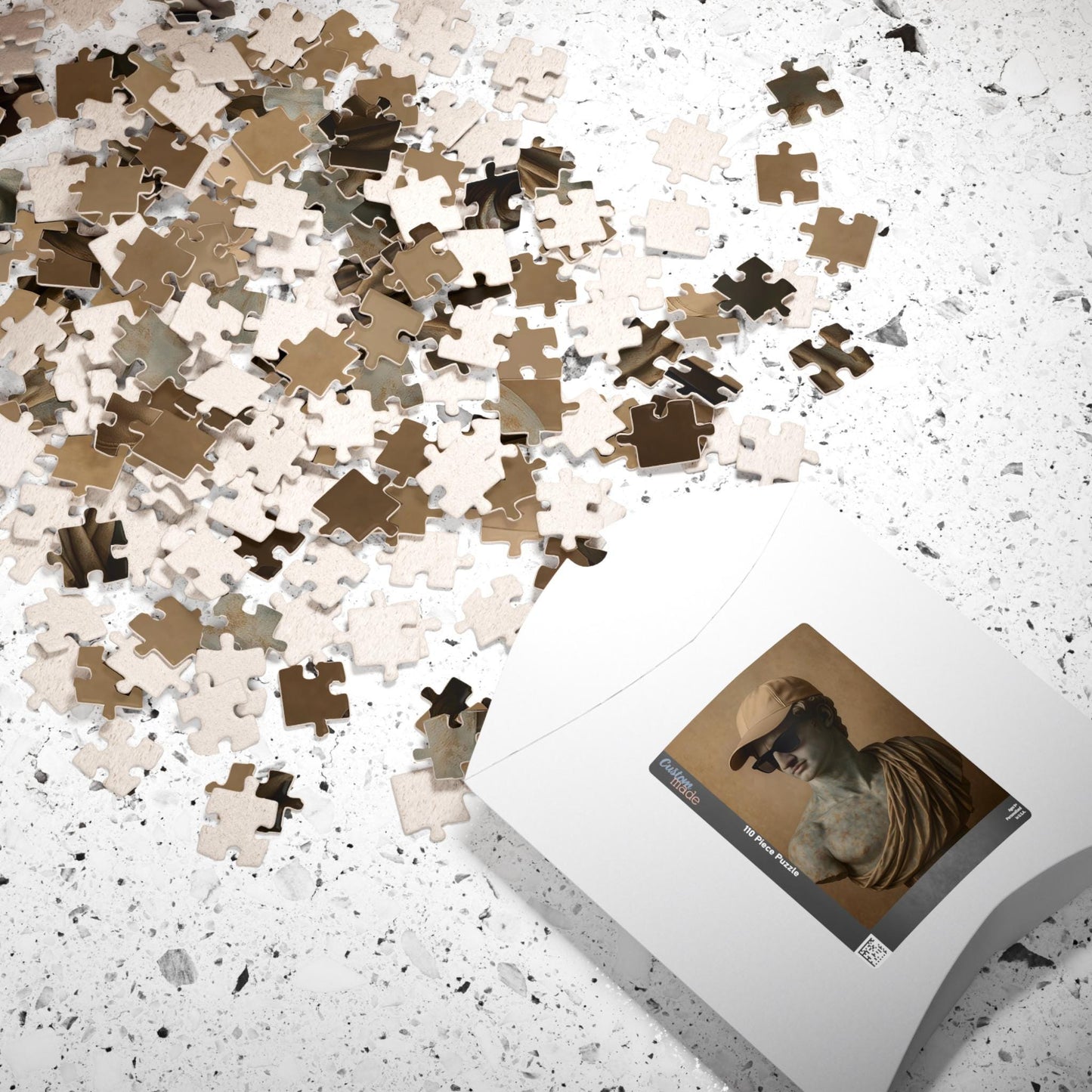 Classical Puzzle with Modern Design, Home Decor, Gift for Art Lovers, Mindfulness Activity, Unique Puzzle Recreation