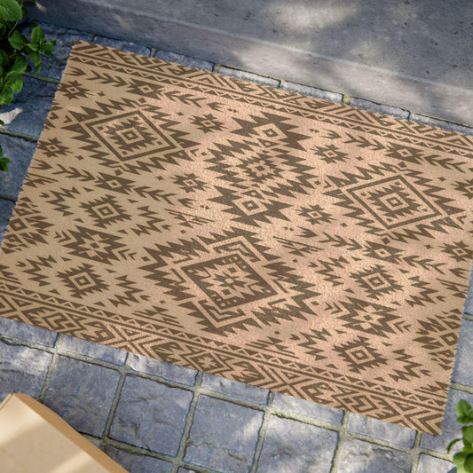 Boho Chic Doormat - Tribal Pattern, Entryway Decor, Housewarming Gift, Eco-Friendly, Outdoor Welcome Mat