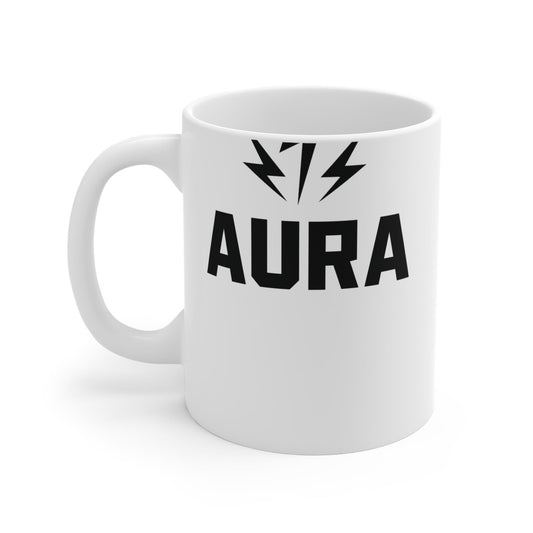 Electric Aura Mug | 11oz Coffee Cup for Energy Boost, Unique Gift for Coffee Lovers, Inspirational Drinkware, Perfect for Any Occasion