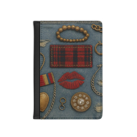 Red Lips Passport Cover - Travel Essential, Travel Gift, Personalized Travel Accessory, Lips Art, Wanderlust Essentials