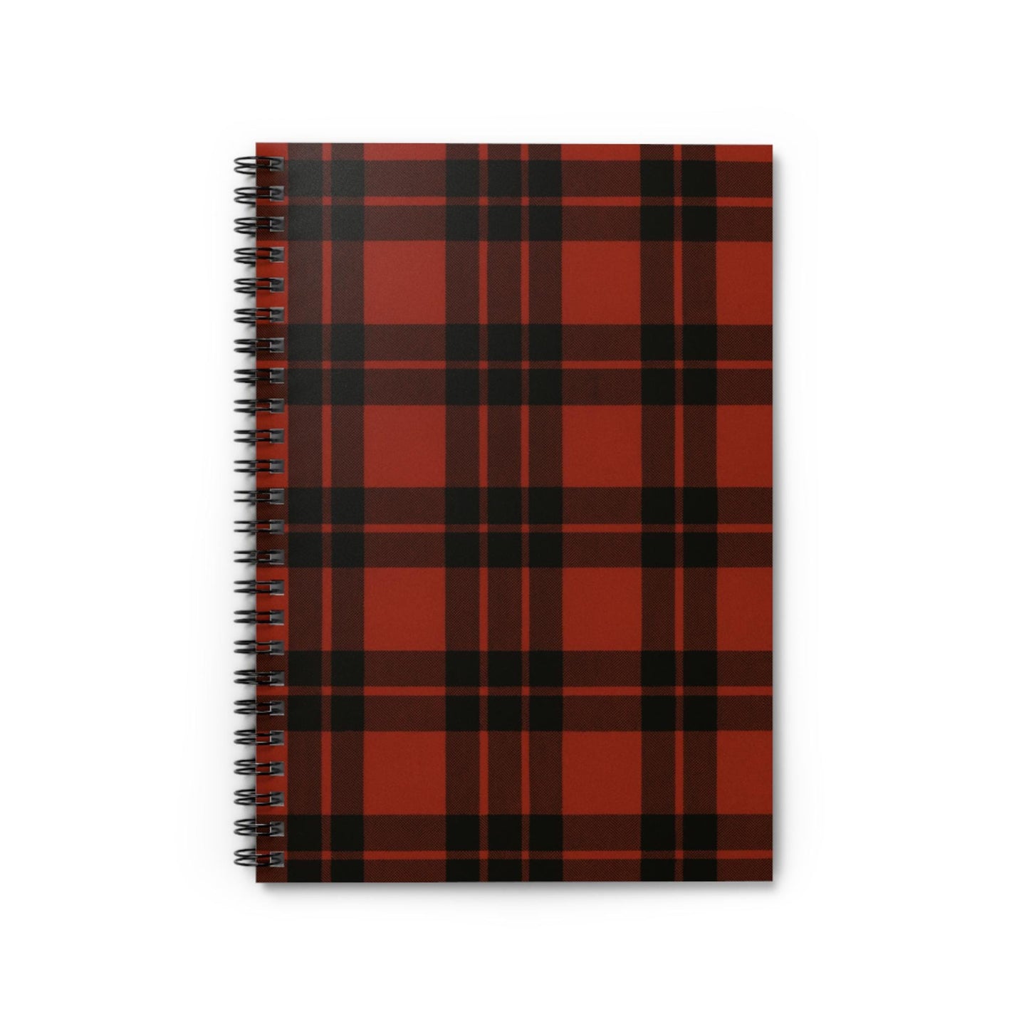 Cozy Plaid Spiral Notebook - Ruled Lines, Journal, Gifts for Students, School Supplies, Holiday Writing