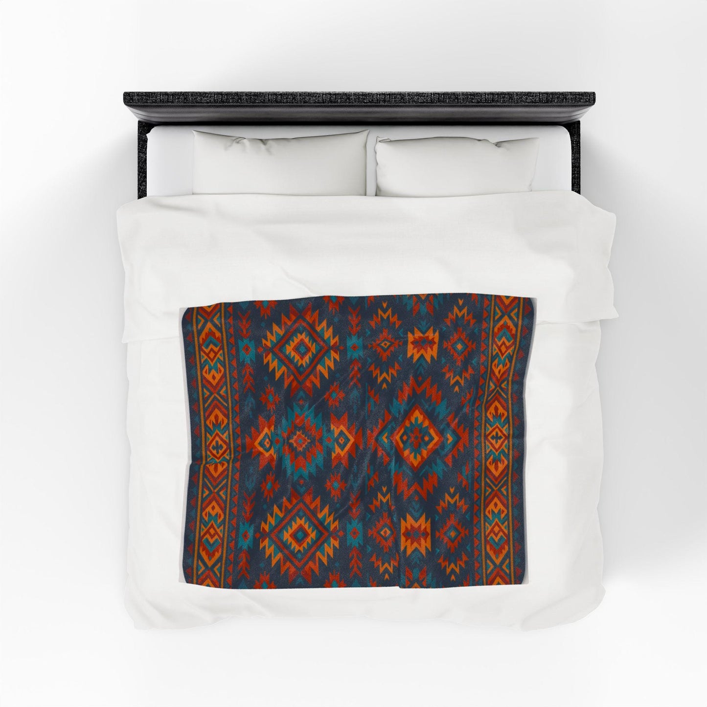 Cozy Tribal Print Velveteen Plush Blanket | Soft Throw for Home Décor, Gift for All Occasions, Warm Blanket for Style and Comfort