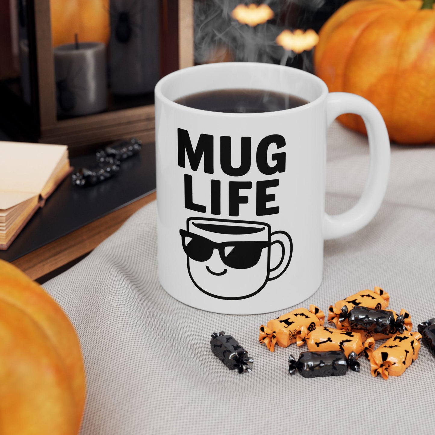 Mug Life Coffee Mug, 11oz Ceramic, Dishwasher & Microwave Safe