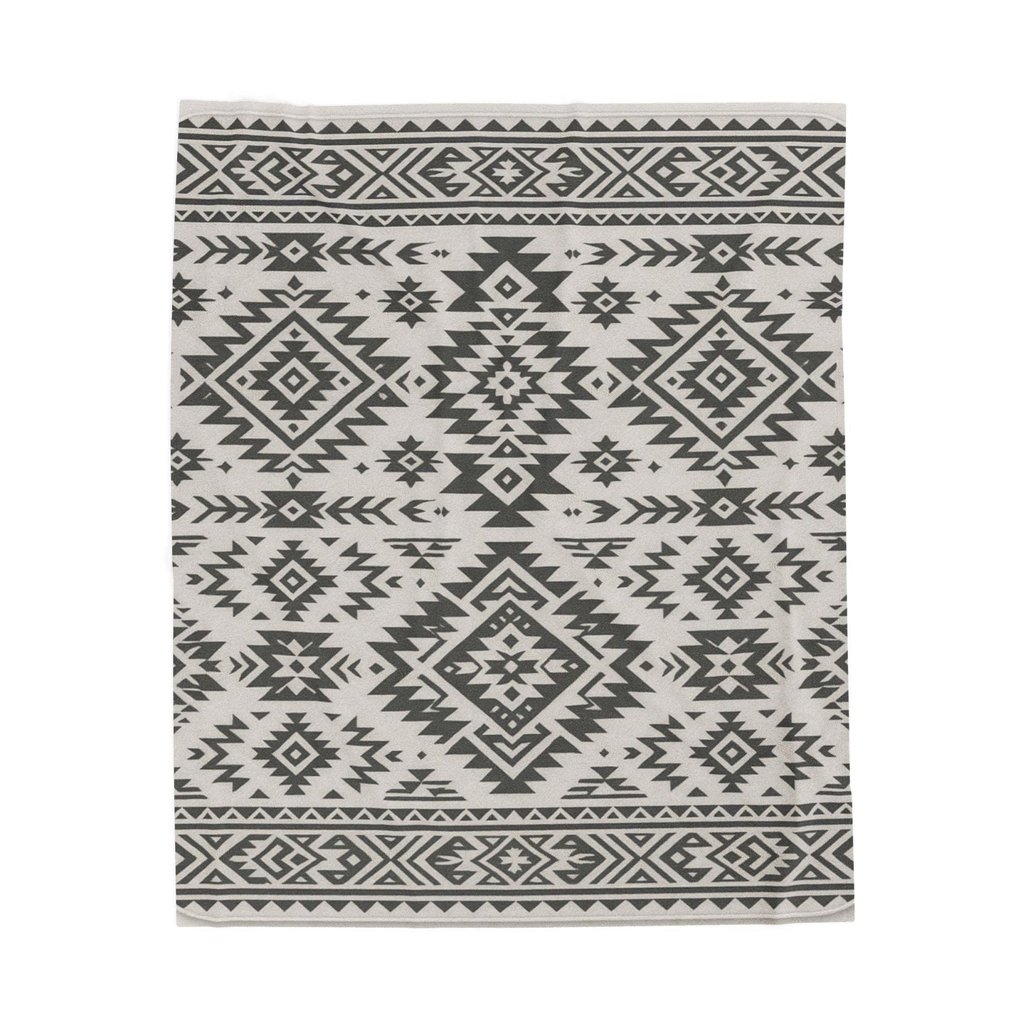 Cozy Velveteen Plush Blanket - Tribal Design, Soft Throw for Home Decor, Perfect for Gifts, Christmas, and Warm Nights
