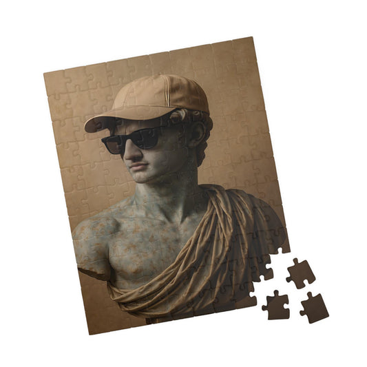 Classical Puzzle with Modern Design, Home Decor, Gift for Art Lovers, Mindfulness Activity, Unique Puzzle Recreation