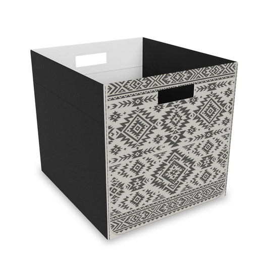 Fashion Pattern Storage Box | Stylish Organizer for Home Decor, Boho Chic Felt Storage, Vintage Storage, Home Decor Gift  Stylish Room Decor
