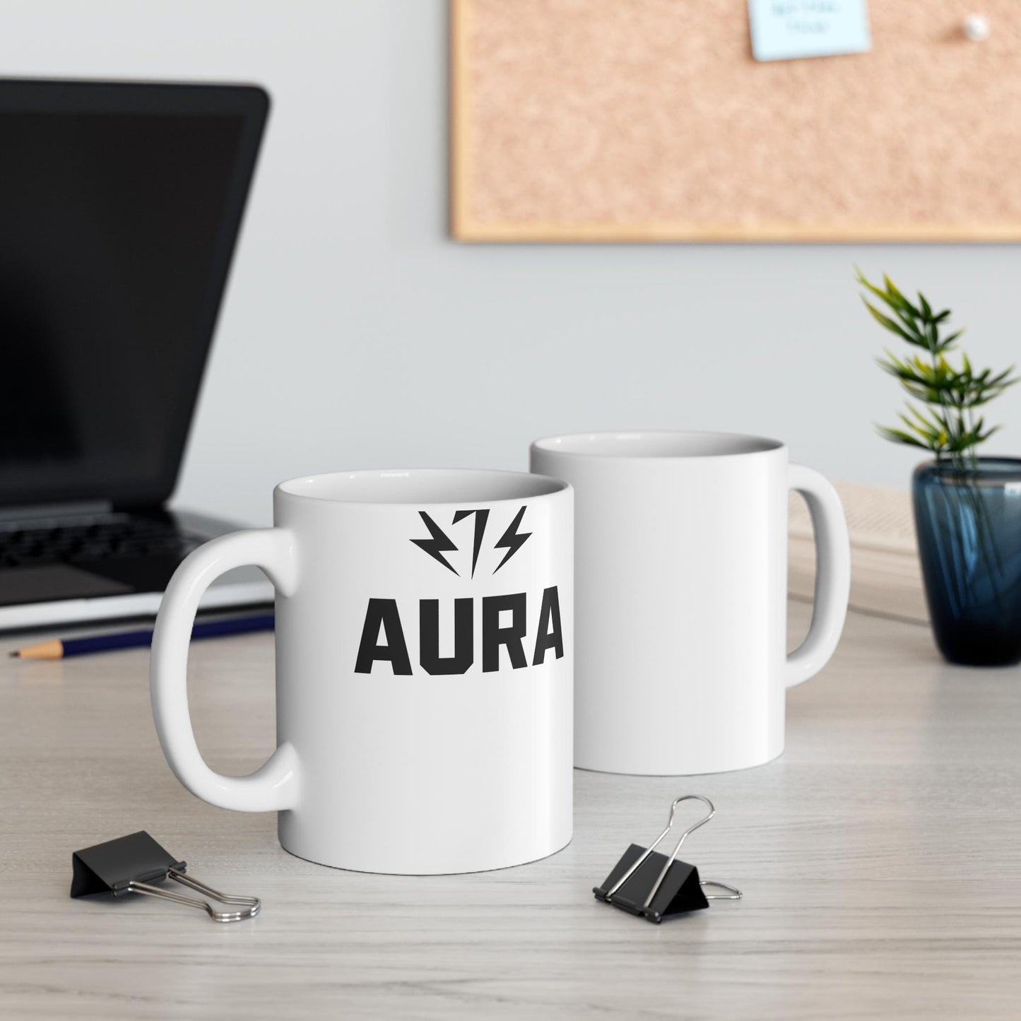 Electric Aura Mug | 11oz Coffee Cup for Energy Boost, Unique Gift for Coffee Lovers, Inspirational Drinkware, Perfect for Any Occasion