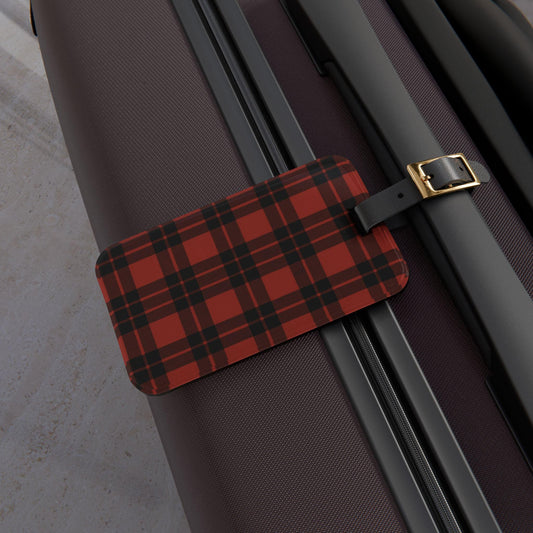 Plaid Luggage Tag - Stylish Travel Accessory, Personalized Baggage Identifier, Perfect for Gifts, Holidays, and Adventures