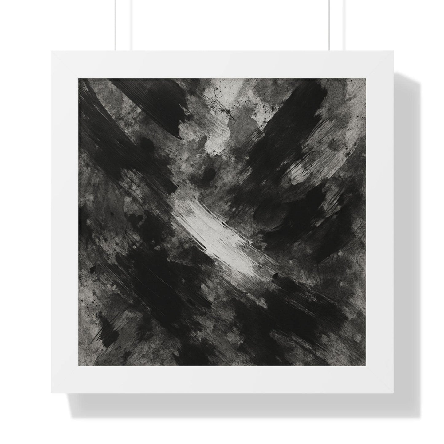 Abstract Wall Art, Framed Horizontal Wall Art, Minimalist Art, Home Decor, Office Wall Art, Modern Decor