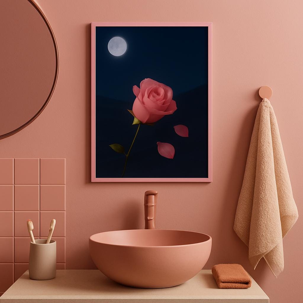 Midnight Rose | Digital Download Wall Art